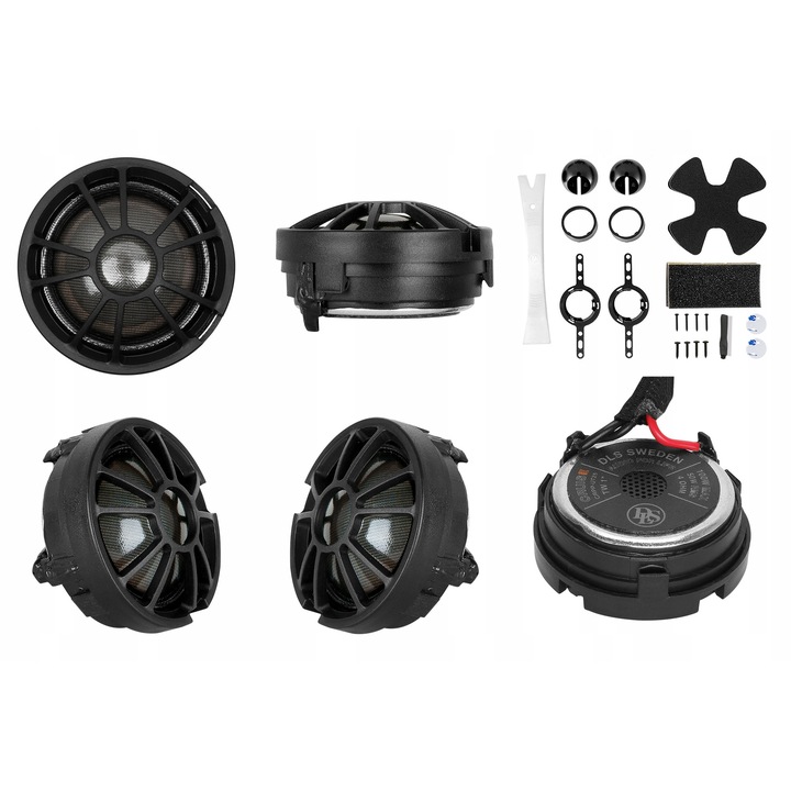 Difuzoare auto DLS Cruise CRPP-UT25, 25 mm, 100 W RMS, instalare simplă, culoare neagră