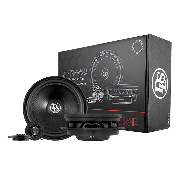 Difuzoare auto, DLS Cruise CRPP-2.6, 2 cai, 100 W, 165 mm, Plug&Play