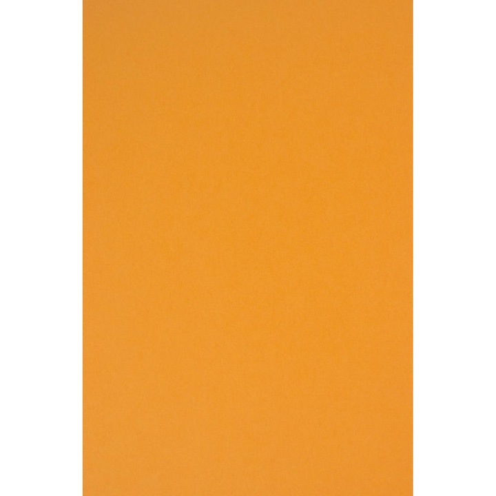 Hartie decorativa colorata, Netuno, Rainbow, A4, 210x297 mm, Portocaliu, Neteda, simpla decupaj, Pentru proiecte creative DIY, Hartie de inalta calitate, 160g, 25 buc