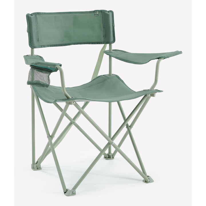 Сгъваем стол за къмпинг без размер, евкалиптово зелено