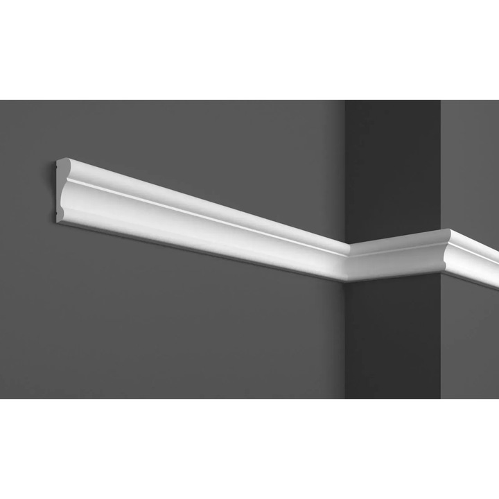 Brau decorativ Elite Decor, polimer dur, 3.3cmx1.4cmx200cm, pentru interior