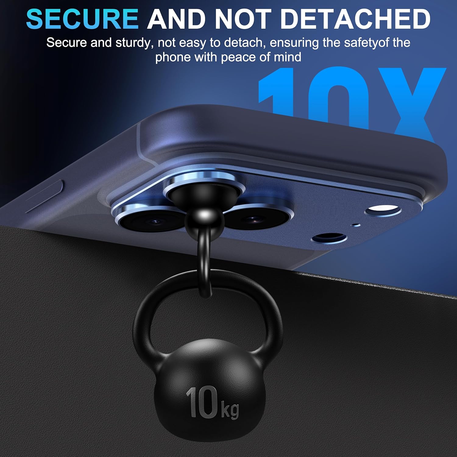 Protectie lentila camera spate, aliaj de aluminiu/sticla temperata, albastru, compatibil cu iPhone 17 Pro