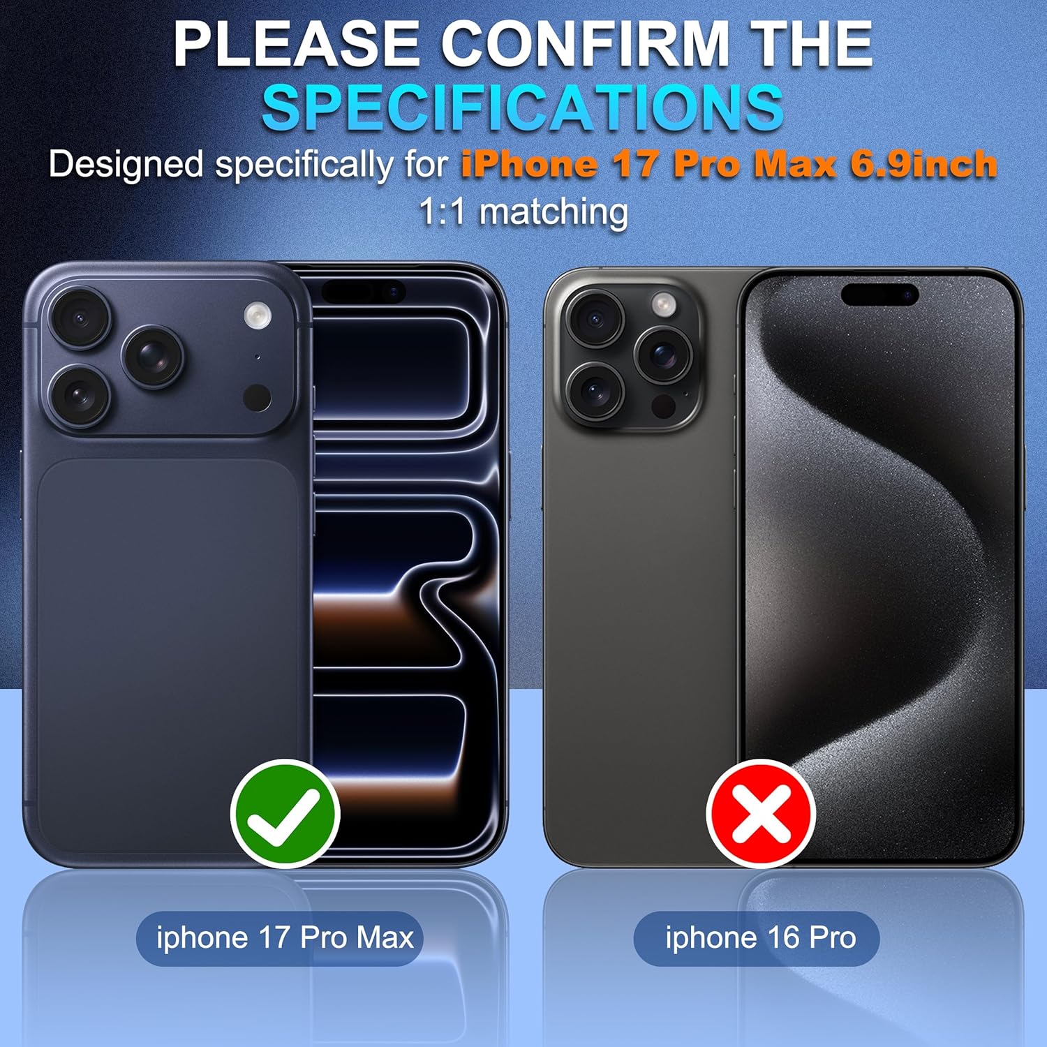 Protectie lentila camera spate, aliaj de aluminiu/sticla temperata, albastru, compatibil cu iPhone 17 Pro