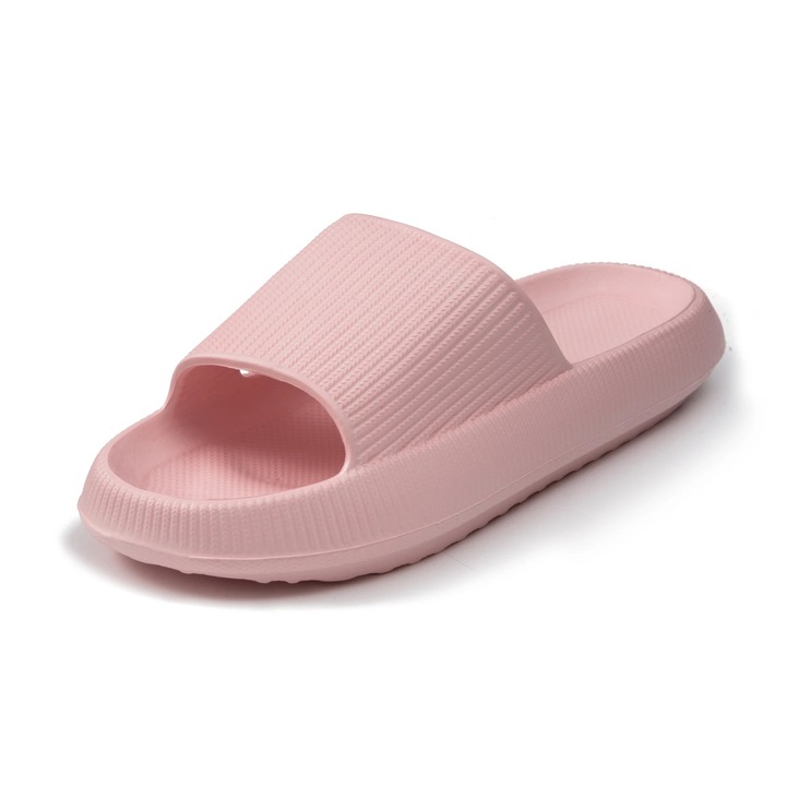 Papuci unisex maxvinci, Spuma EVA, talpa groasa, ergonomic, Roz, Marimea 36-37 EU