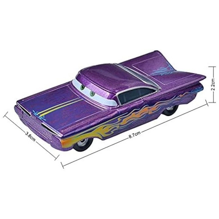 Количка Disney Pixar Cars 3 Chick Hicks, малък размер, метал, многоцветен