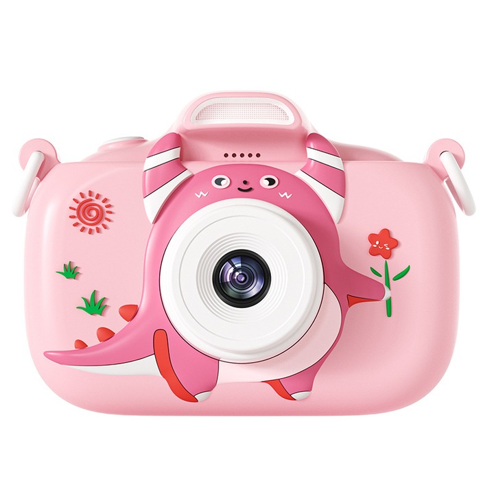 Цифров фотоапарат ORBER, 2 камери, 2,4 инчов екран, светкавица, 75 широкоъгълен обектив, 1500 mAh батерия