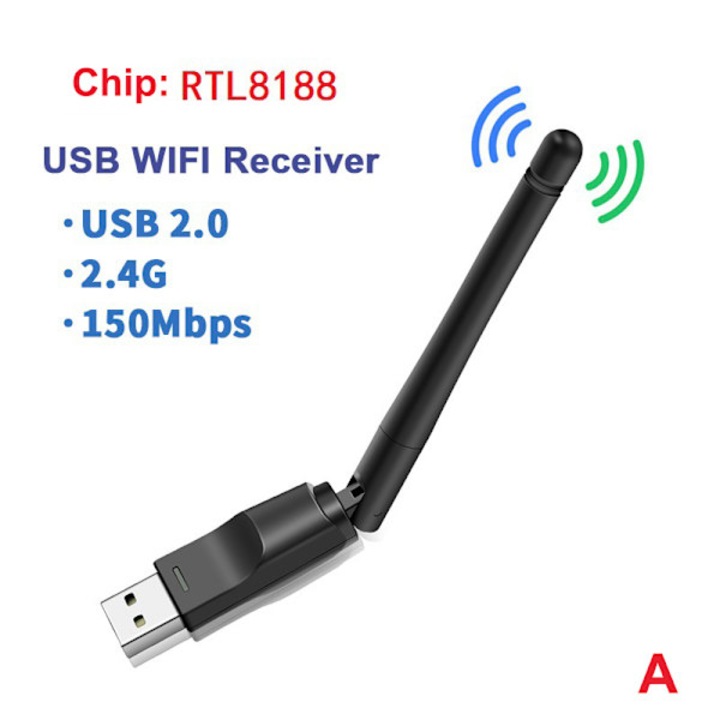 Adaptor wireless USB 2.0, 150Mbps, negru, set inclus