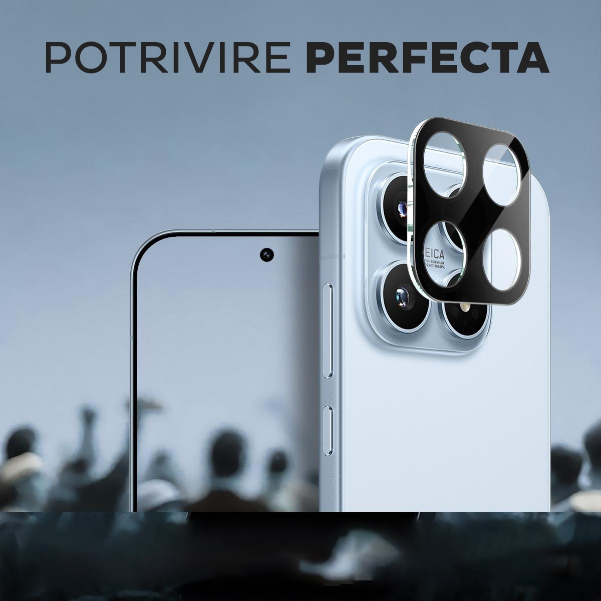 Folie Camera pentru Xiaomi 17 Daden din sticla, Full Cover, Protectie Profesionala, Ultra Rezistenta, Calitate Premium, Negru
