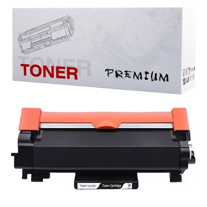 Tonerpatron, Premium Economy, kompatibilis Brother TN2410/TN2420, fekete, 3000 oldal, BROTHER DCP L2510D, L2550DN, HL L2310D, HL L2350DW, HL L2370DN, HL L2375DW, MFC L2710DN, MFC L2710DW, MFC L2730DW, MFC L2750DW nyomtatókhoz