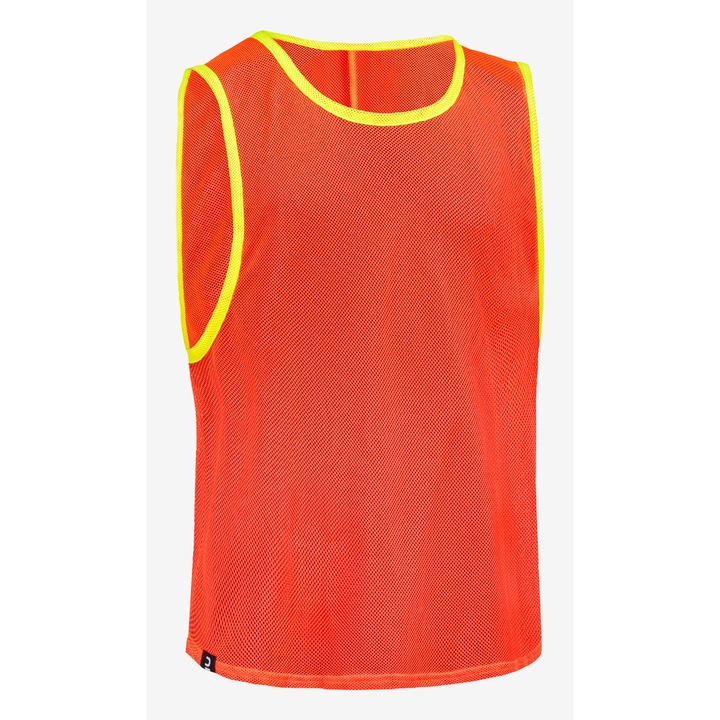 Жилетка за диференциране на отборни спортове, оранжева, детска, универсална, флуоресцентно оранжева