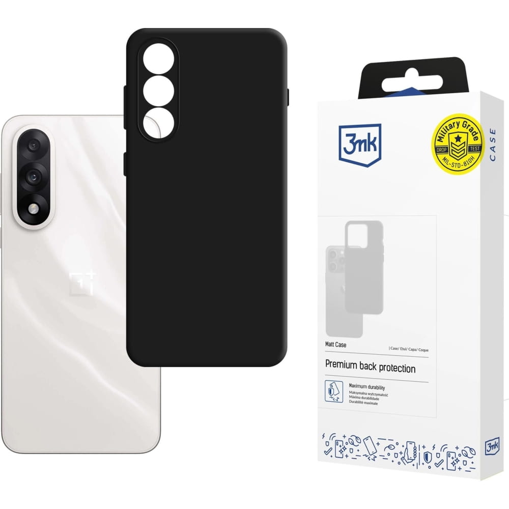 Carcasa 3mk Matt Case compatibila cu OnePlus Nord 5, Negru
