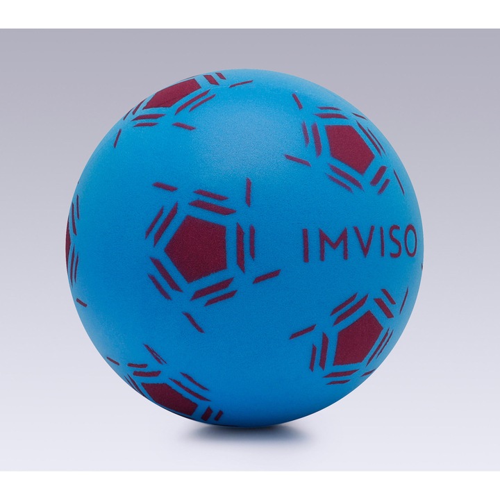 Мини топка от пяна за футзал синьо-лилава 1, светло лавандулово синьо