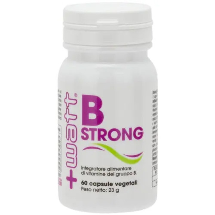 B Strong +Watt, supliment alimentar de vitamine B, flacon cu 50 capsule