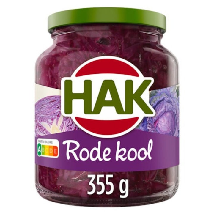 Varza rosie, Hak, taiata marunt, 355 g