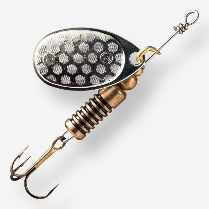 Weta horgászkanál, 2. sz., ezüst, méret nélküli, világosszürke