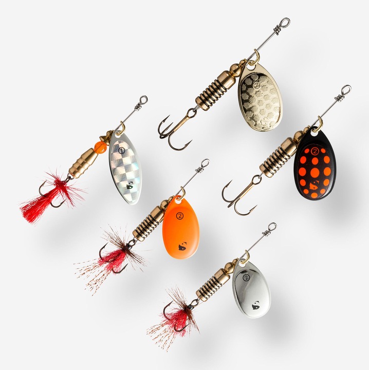 Kovik forgókanál készlet ragadozóhal horgászathoz méret nélküli, többszínű