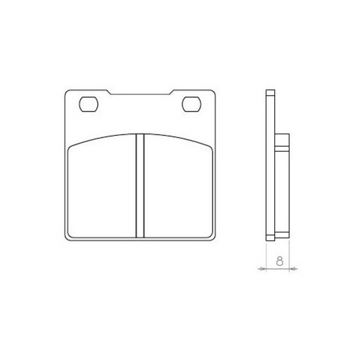Спирачни накладки BRENTA KH063 (органични) за Suzuki GS/GSX/GSF/GSXR/RF/SV - комплект