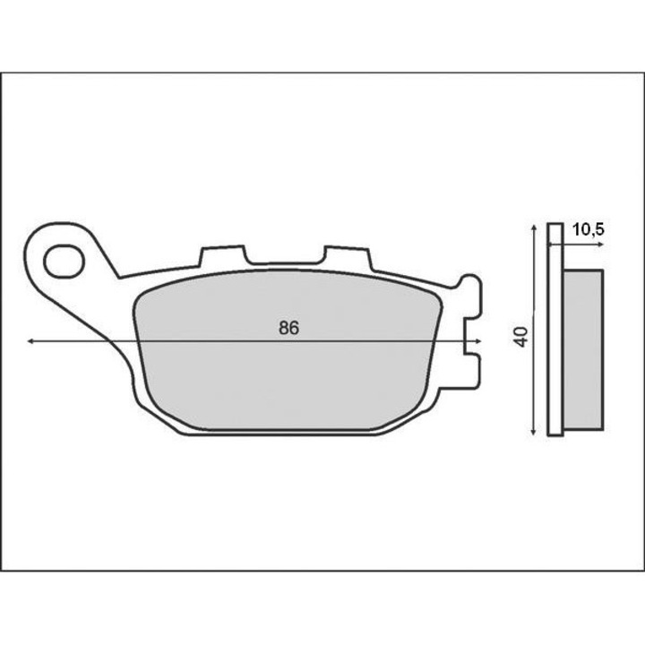 Спирачни накладки за велосипеди BRENTA KLOCKI HAMULCOWE KH140 органични