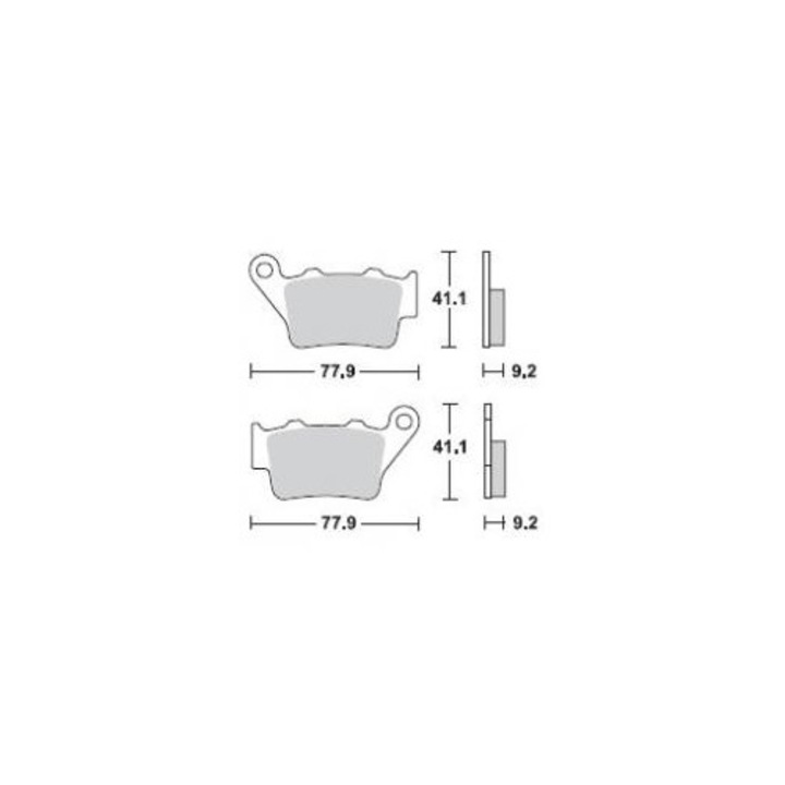 Спирачни накладки за велосипед BRENTA KLOCKI HAMULCOWE KH208/KH213, органични