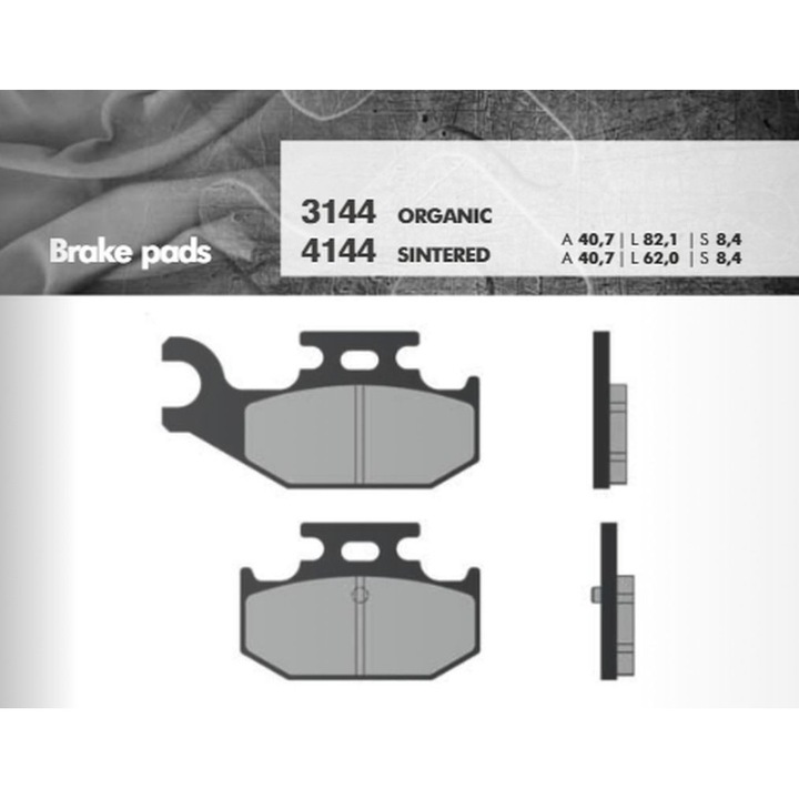 Накладки за спирачки BRENTA KH428, за YFM700 Raptor 06-13