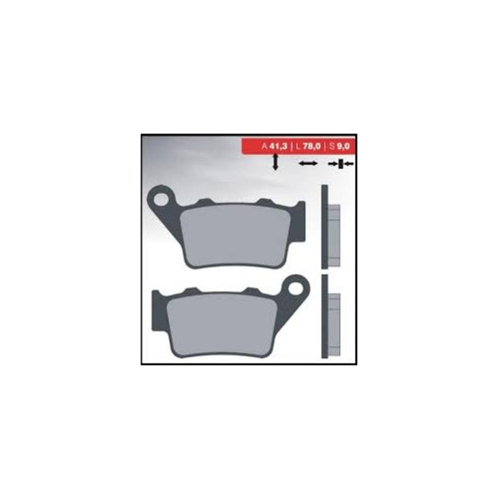 Спирачни накладки за велосипед BRENTA KH208, метални, златни