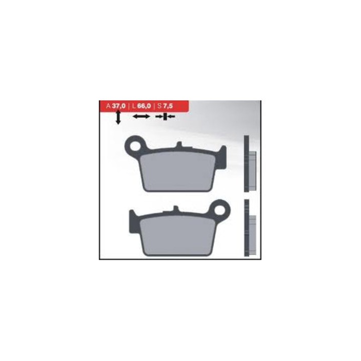 Placute Frane bicicleta BRENTA KH367, metal, auriu