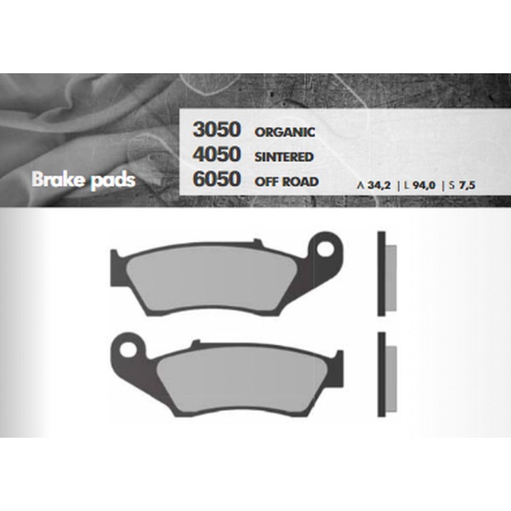 BRENTA СПИРАЧНИ НАКЛАДКИ KH185 СПЕЧЕНИ МЕТАЛНИ (ЗЛАТНИ) OFF ROAD CR/CRF/KX/KXF/RM/RMZ/YZ/YZF ПРЕДНИ (FT 6050, комплект
