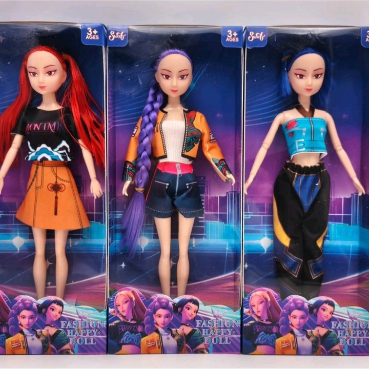 Set figurine K-POP Witcher Girls, 3 piese, 30cm