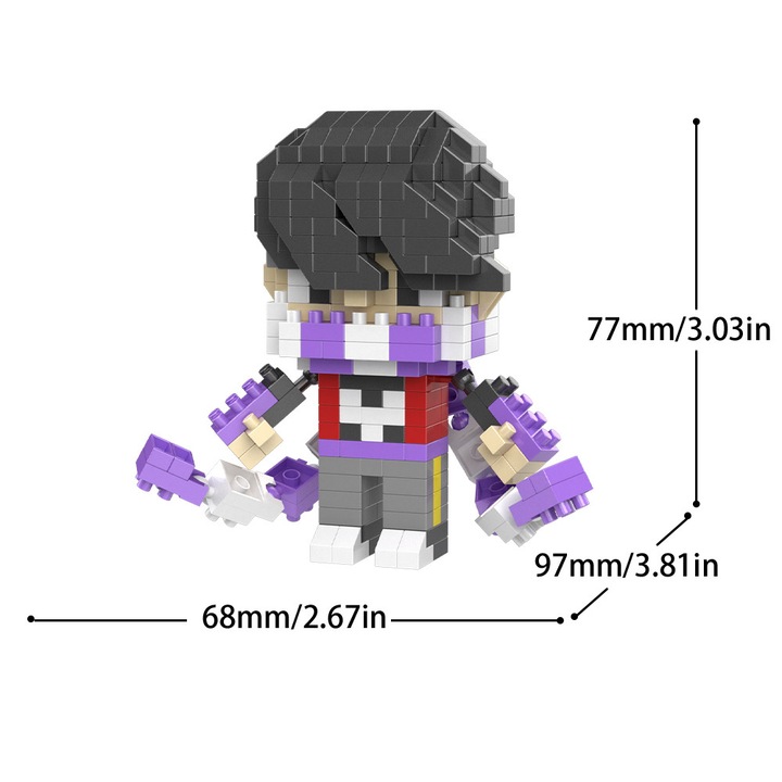 Set de construcție Figuri din lemn Battle for Wild, ZUOXIA, 200 piese, 14+