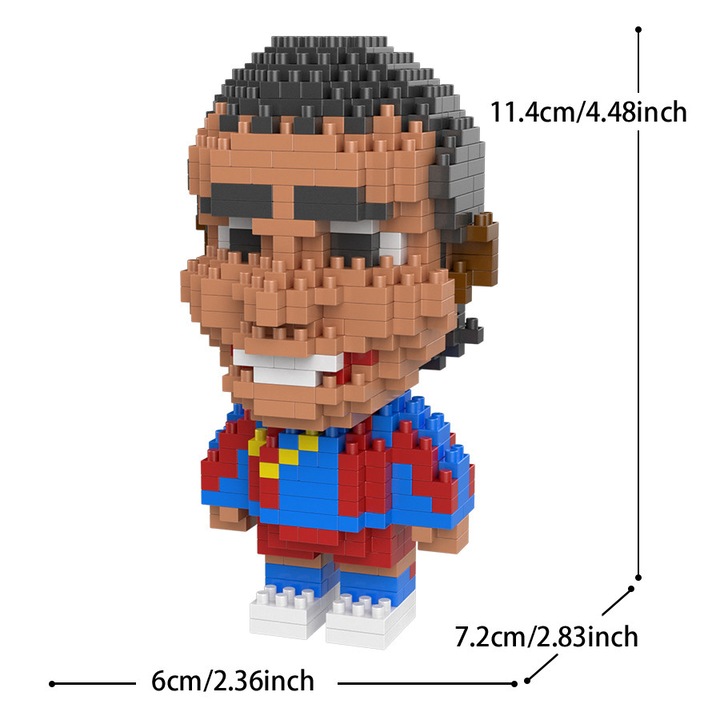 Cuburi de constructie set 200 piese, ZUOXIA, stele de fotbal, 14+ ani