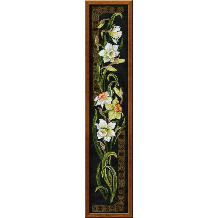 Riolis keresztszemes készlet 842 – Nárcisz 20x92 cm