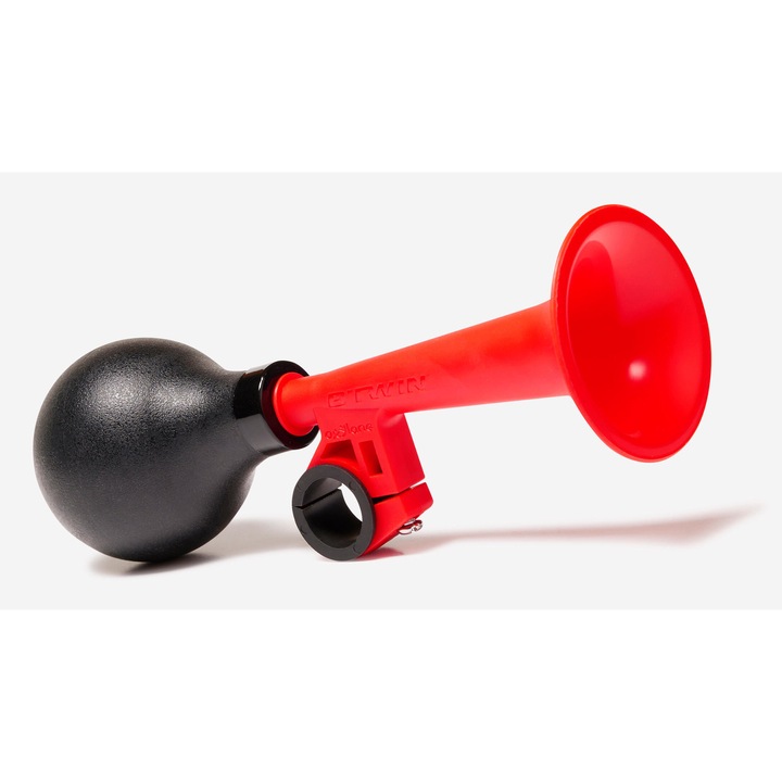 Клаксон за велосипед, червен, детски, без размер, наситено червен