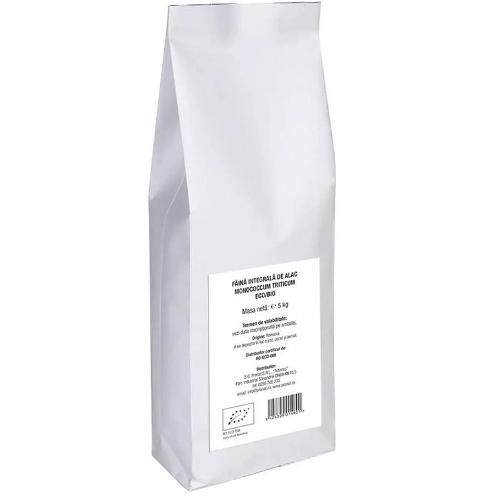 Faina integrala de alac bio monococcum triticum, 5kg einkorn Pronat