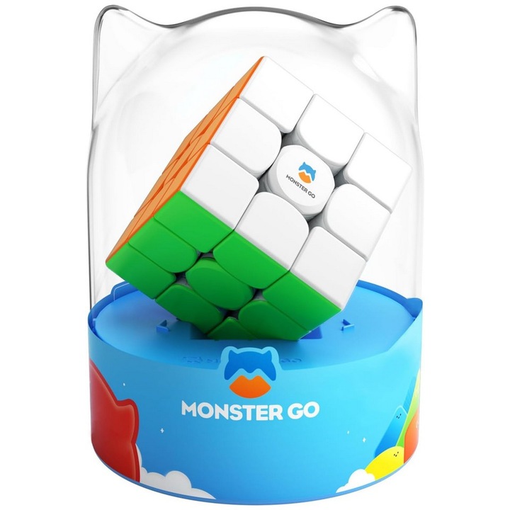 Cub de viteza standard 3x3 pentru copii incepatori, Monster Go