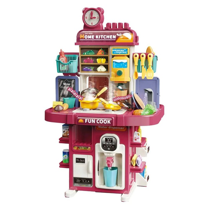 Set de joacă bucătărie cu chiuvetă și dozator, 75x47x18cm, multicolor