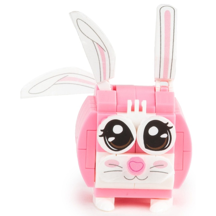 KIDEA építőkészlet, Lulu nyuszi figura, 9x9x9cm