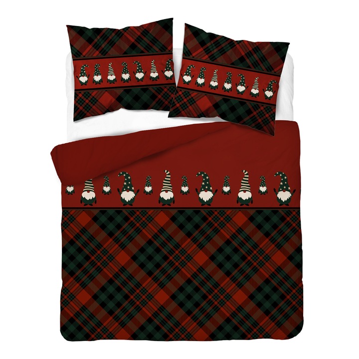 Detexpol ágynemű garnitúra, 160x200 cm, 100% pamut, két párnahuzat 70x80 cm, dupla nyomtatás, élénk színek