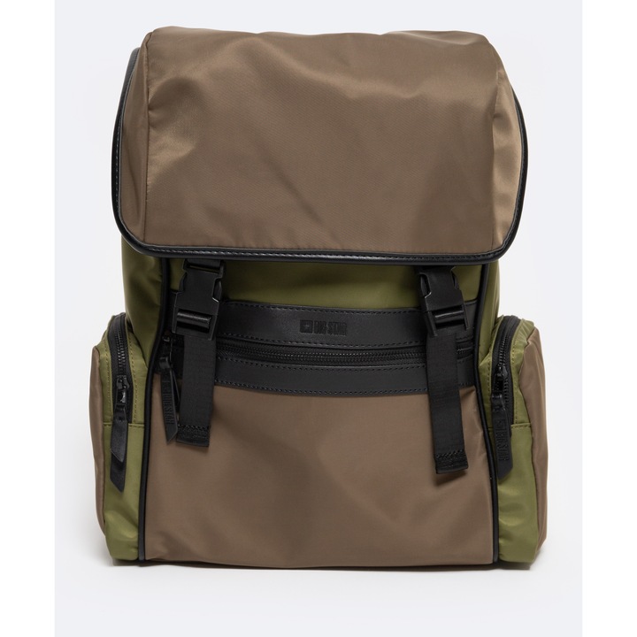 BIG STAR khaki városi hátizsák, 3 külső zseb, 1 belső zseb, állítható méret