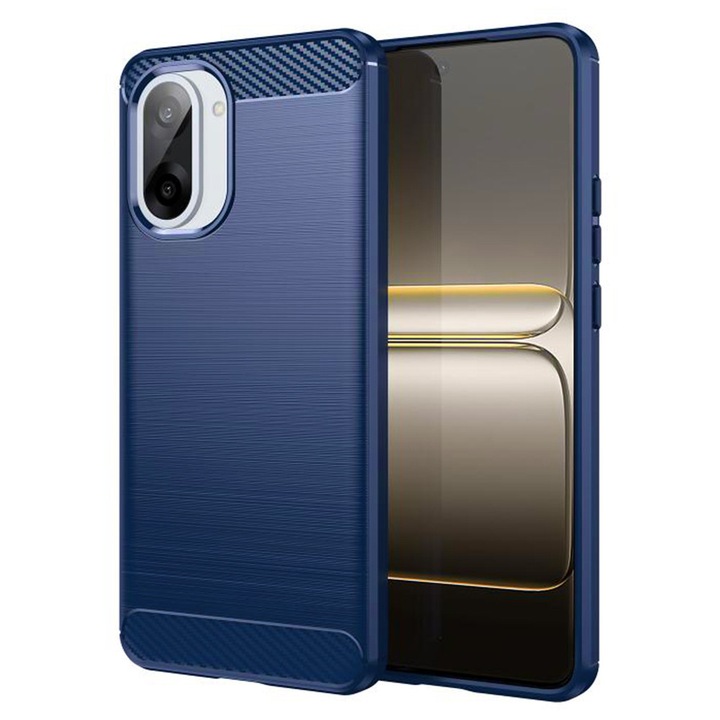 Калъф Carbon Resistance за OnePlus Nord CE5, Оптимизация против удар, Дълготраен калъф, Син
