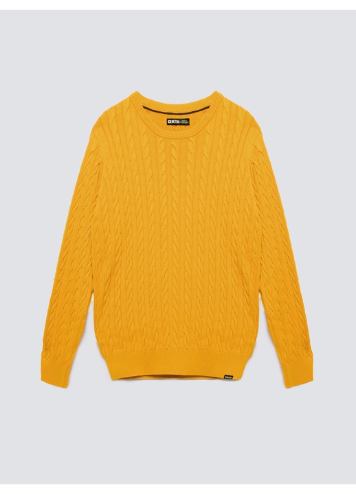 Pulover barbatesc Amaris, Big Star, bumbac, galben