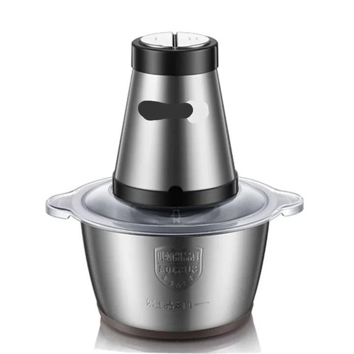 Elektromos ételaprító, 500 W, 2 sebességfokozat, rozsdamentes acél, 2 literes kapacitás, standard