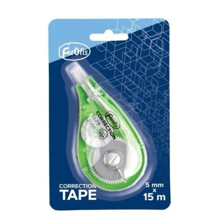 Corector banda, Alfa Pastello, 5 mm x 15 m, ergonomic, transparent