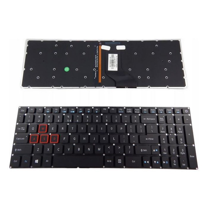 Tastatura LaptopStrong® pentru laptop Acer Nitro VN7-572TG VN7-592G ES1-732 3 A315-21G A531-31G A315-32G A315-33G A315-41G A315-51G A315-53G A515-41G A517-51G A515-41G VN7-592G-70EN Nitro 5 AN515-31 AN515-41 AN515-51 AN515-42 AN515-52 AN515-53