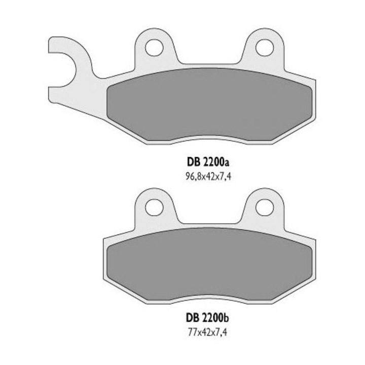 Placute frana, DELTA BRAKING, KH135/KH214, set