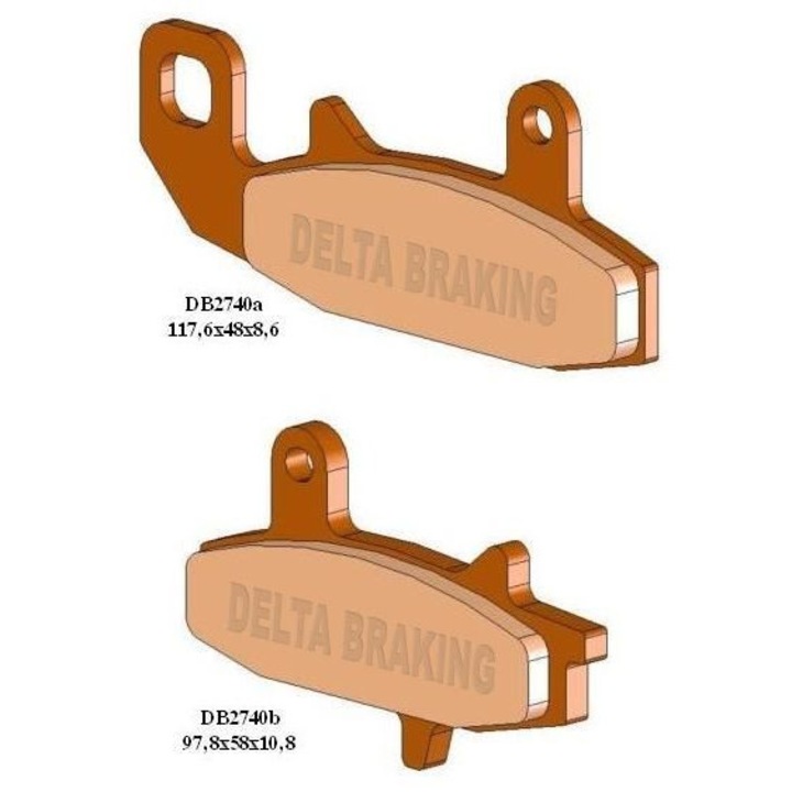 Placute frana, DELTA BRAKING, KH147, set