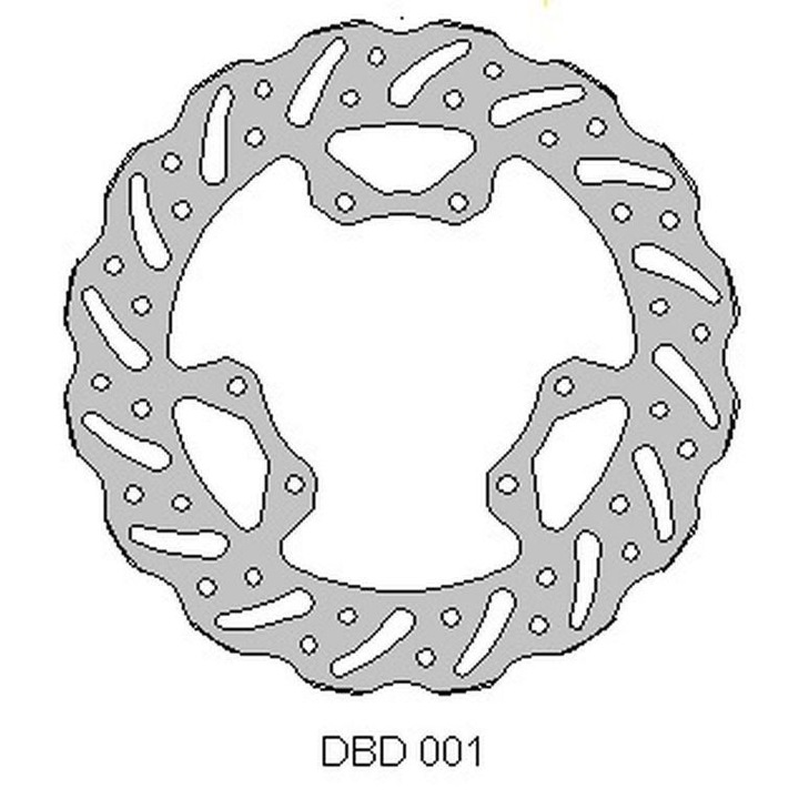 Féktárcsa DELTA BRAKING Honda CR 125 '95-07, 250 '95-01, CRF 250 '04-14, CRF 450 '02-14, 240x101x3mm