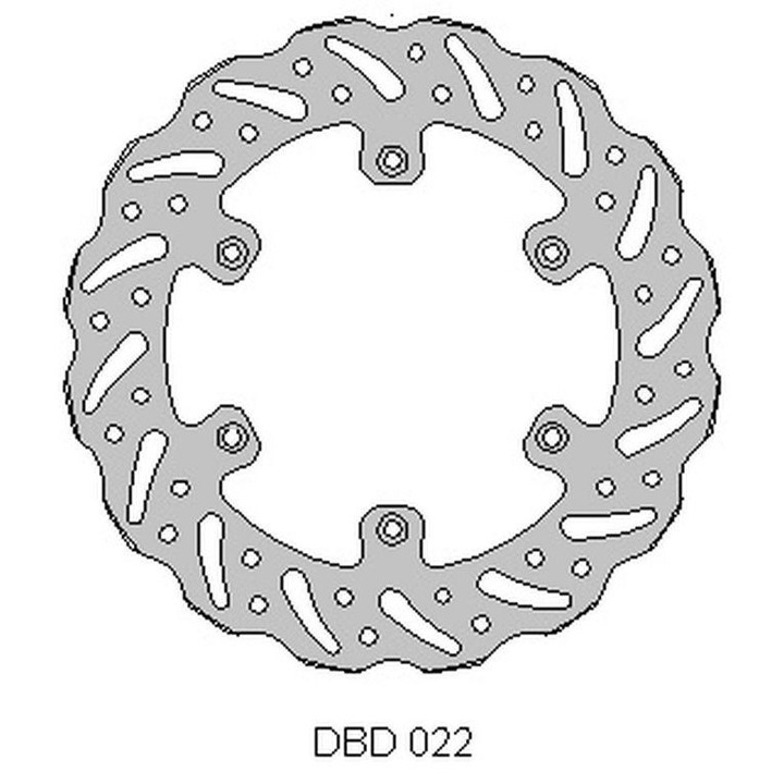 Féktárcsa DELTA BRAKING motorkerékpárhoz, 240x118x4mm, 6x6,5mm