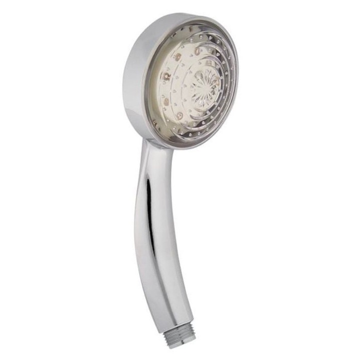 Para (cap) de dus luminata, LED 3 culori cu senzor pentru temperatura apei - 8008A14