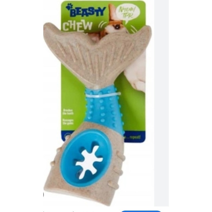 Jucărie pentru câini Beasty Chew - nylon, 18 cm, formă de sirenă, sigură