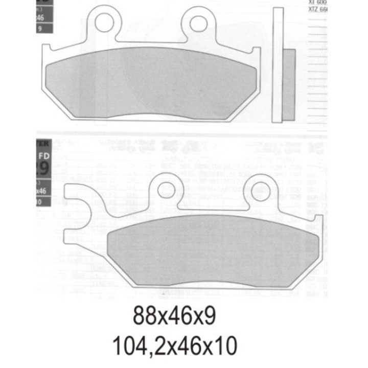 Спирачки за велосипед GALFER KLOCKI HAMULCOWE KH172 полуметални
